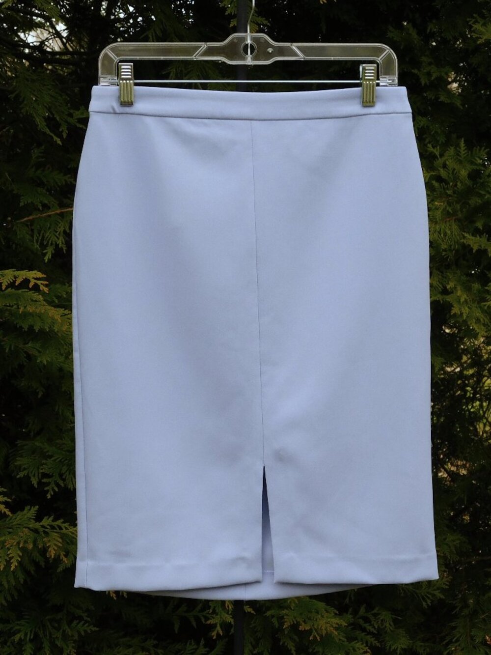 Ann Taylor Petite Light Periwinkle Skirt with Front Split